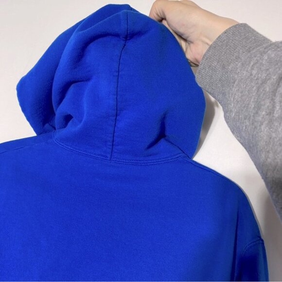 Vintage Jerzees Blue Lake Louise Pullover Hoodie S - Picture 10 of 16